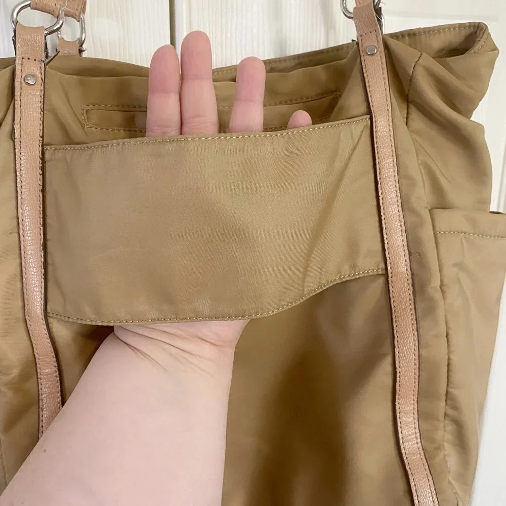 Utiliti - Tan Nylon Travel Tote/ Diaper bag